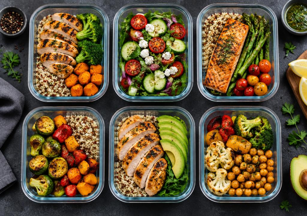 Healthy meal prep containers